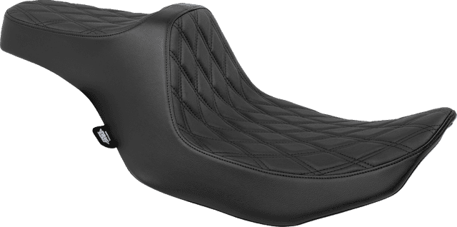 DRAG SPECIALTIES SEATS 0801-1918 Predator III Seat - Double Diamond - Black - FLT/FLH '23-'24 — image 1 of 4