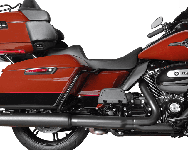 DRAG SPECIALTIES SEATS 0801-1926 Predator III Seat - Extended Reach - Smooth - Black Solar Leather - FLH/FLT '08-'24 — image 3 of 4