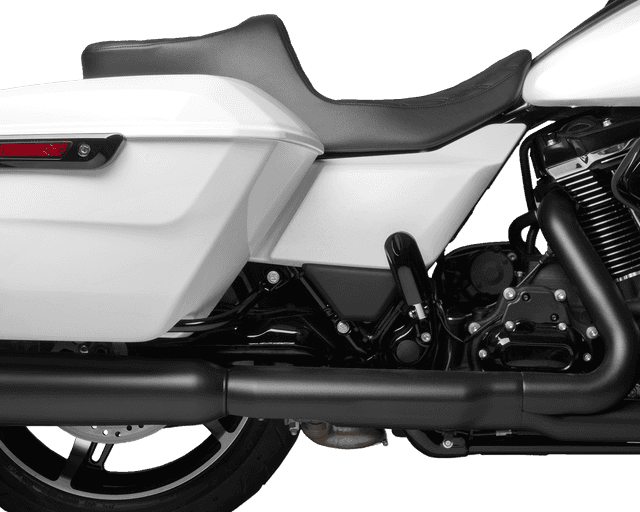 DRAG SPECIALTIES SEATS 0801-1931 Predator III 2-Up Seat - Vinyl - Double Diamond - Black Stitching - FLT/FLH '23-'24 — image 3 of 4
