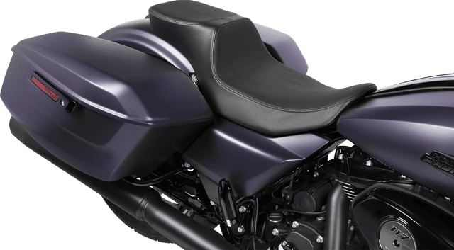 DRAG SPECIALTIES SEATS 0801-1940 Predator 2-Up Seat - Extended Reach - Smooth Vinyl - FLHX/FLTR '23-'24 — image 3 of 4