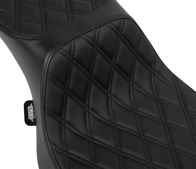 DRAG SPECIALTIES SEATS 0801-1941 Performance Predator 2-Up Seat - Vinyl - Black Double Diamond Stitch - FLHX/FLTR '23-'24 — image 2 of 4