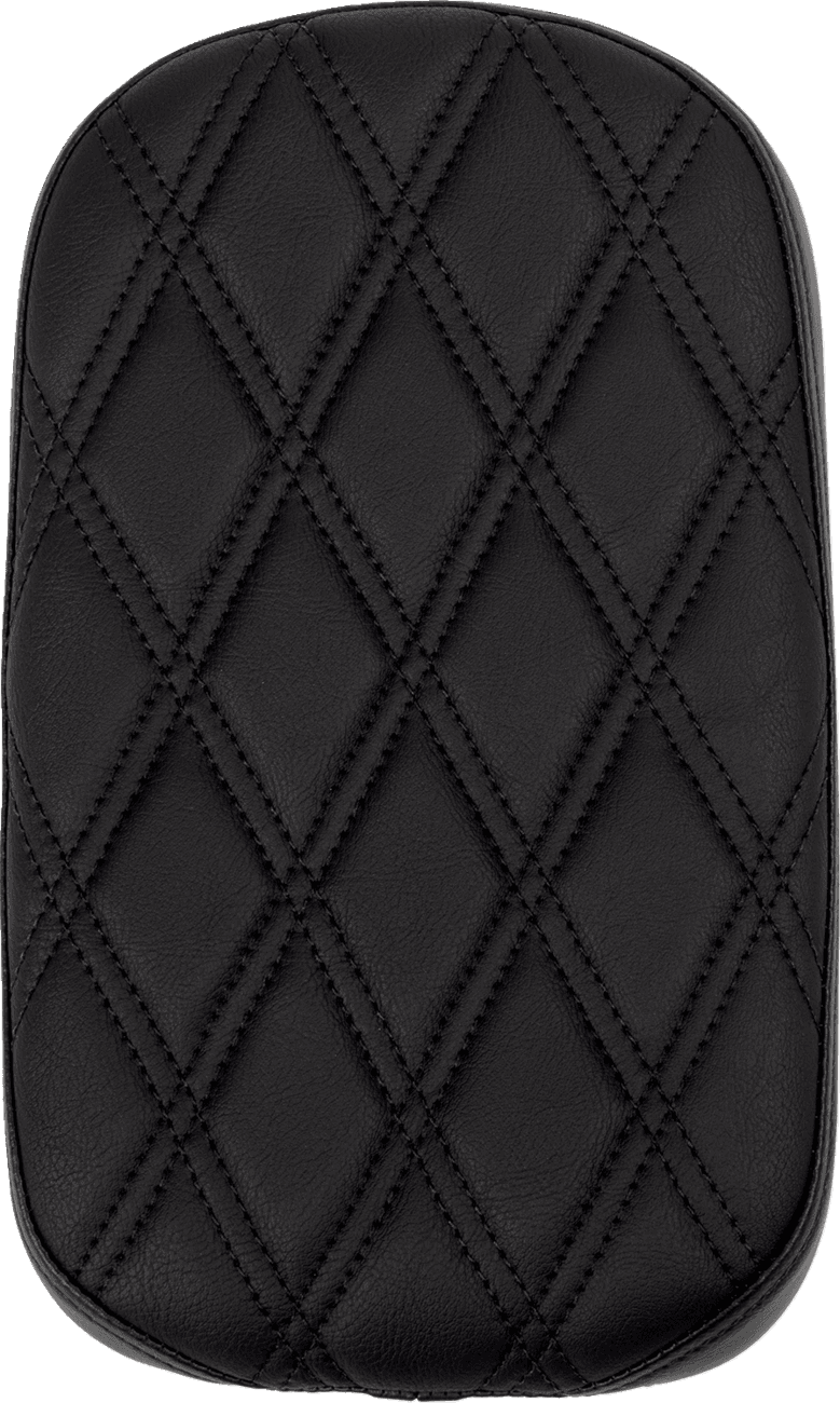DRAG SPECIALTIES SEATS 0801-1957 Rear Solo Seat - Wide - Double Diamond - Black Stitch - FLH/FLT '97-'23 — image 1 of 2