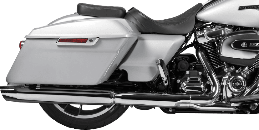 DRAG SPECIALTIES SEATS 0801-1957 Rear Solo Seat - Wide - Double Diamond - Black Stitch - FLH/FLT '97-'23 — image 2 of 2