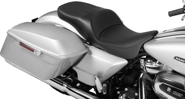 DRAG SPECIALTIES SEATS 0801-1983 Extended Reach Freedom Seat - Solar Leather - Smooth Vinyl - FLT/FLH '09-'25 — image 3 of 4