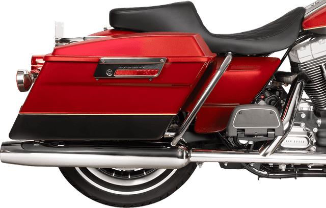 DRAG SPECIALTIES SEATS 0801-1996 Predator 2-Up Seat - Vinyl - Double Diamond - Black Stitching- w/o Backrest - FL '97-'07 — image 4 of 4