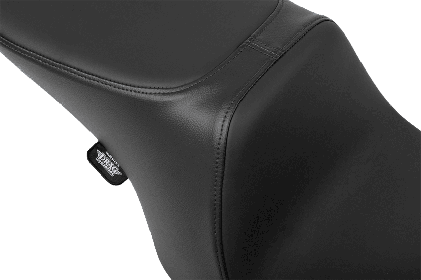 DRAG SPECIALTIES SEATS 0801-1999 Predator 2-Up Seat - Solar Leather - Smooth - w/o Backrest - FL '97-'07 — image 2 of 4