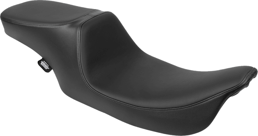 DRAG SPECIALTIES SEATS 0801-1999 Predator 2-Up Seat - Solar Leather - Smooth - w/o Backrest - FL '97-'07 — image 1 of 4