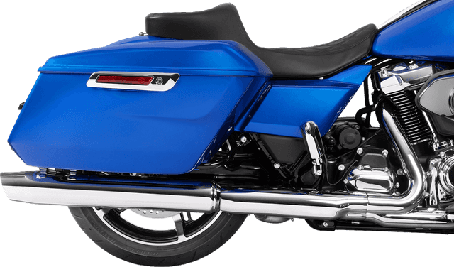 DRAG SPECIALTIES SEATS 0801-2034 Extended Reach Predator III Seat - Double Diamond - Black Stitching - Vinyl - FLH/FLT '23-'24 — image 4 of 4