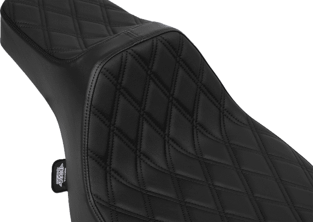 DRAG SPECIALTIES SEATS 0801-2059 Extended Reach Predator III Seat - Vinyl - Black Double Diamond Stitch - FLH/FLT '23-'25 — image 2 of 4