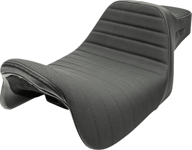 SLYFOX 08012095 Highnoon Seat - Vinyl - Classic Stitch - Black Logo - FLH/FLT '08-'24 — image 2 of 3