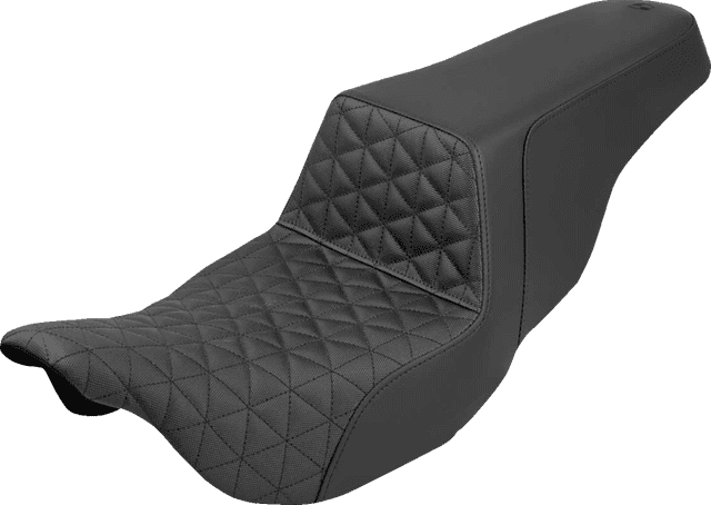 SADDLEMEN 0801-2104 Step-Up Seat - Tri-Gripper - Black - FLH/FLT '08-'24