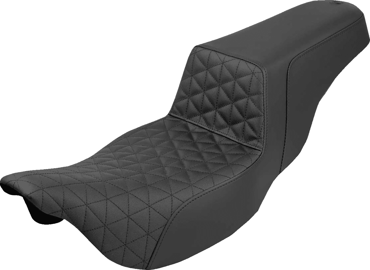 SADDLEMEN 0801-2107 Extended Reach Step-Up Seat - Tri-Gripper - Black - FLH/FLT '08-'24
