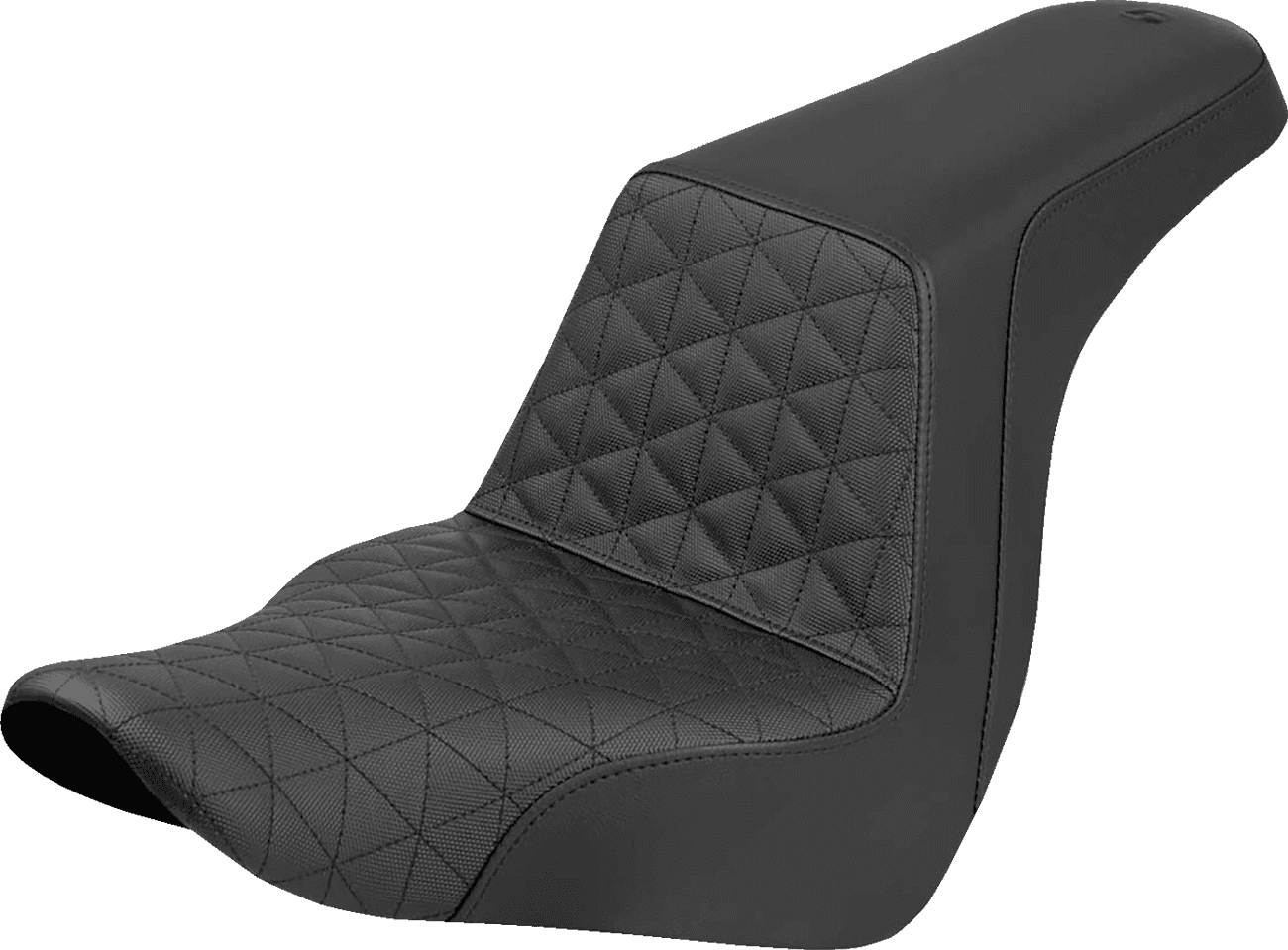 SADDLEMEN 0801-2108 Step-Up Seat - Tri-Gripper - Black - FXLR/FLSB '18-'25