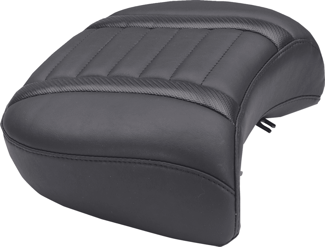 MUSTANG 0801-2119 Deluxe Passenger Seat - Wide - Black Stitch - FLT/FLH '23-'25
