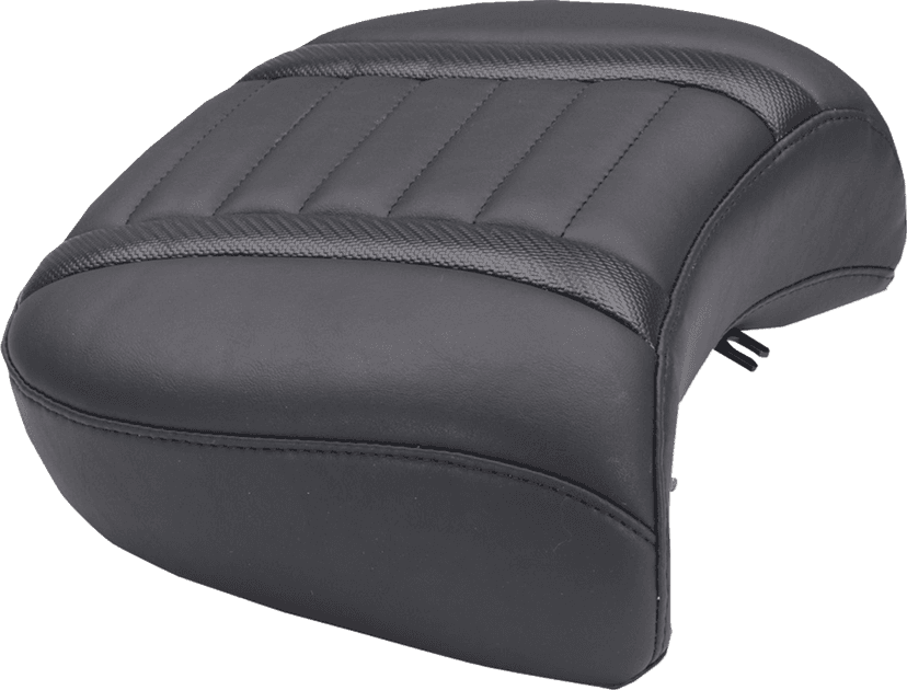 MUSTANG 0801-2119 Deluxe Passenger Seat - Wide - Black Stitch - FLT/FLH '23-'25 — image 1 of 3