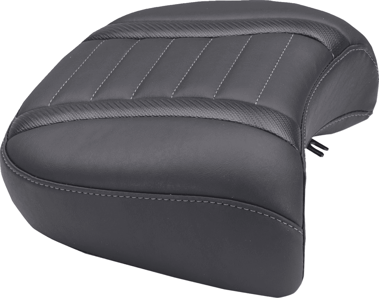 MUSTANG 0801-2120 Deluxe Passenger Seat - Wide - Gunmetal Stitch - FLT/FLH '23-'25