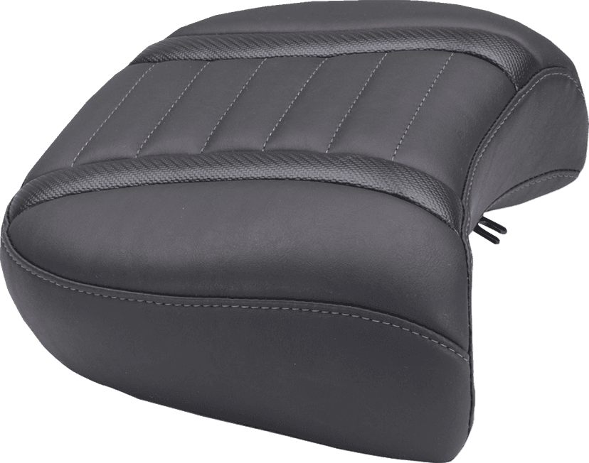 MUSTANG 0801-2123 Deluxe Passenger Seat - Wide - Sky Blue Stitch - FLT/FLH '23-'25 — image 1 of 3