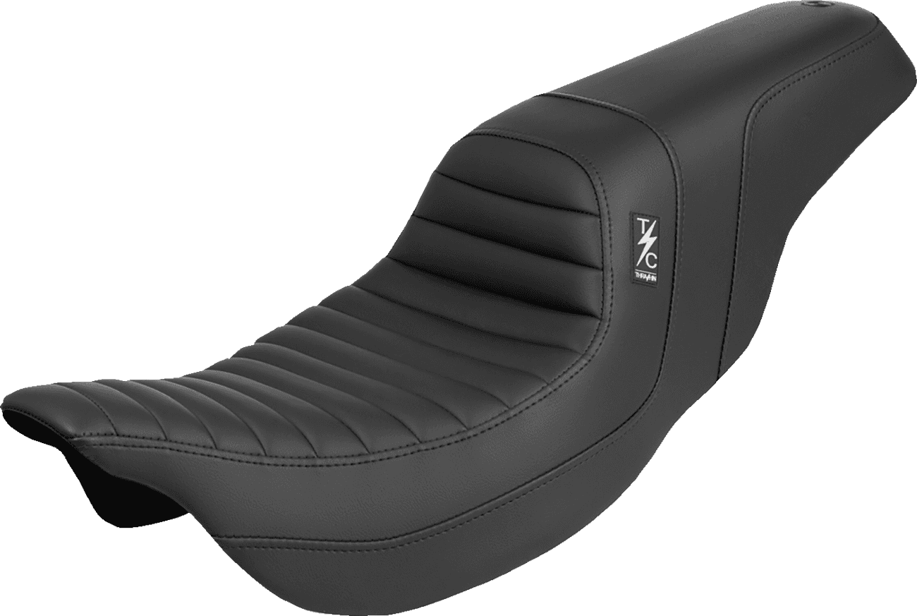 SADDLEMEN 0801-2135 Thrashin ' Pro Series Seat - Tuck-n-Roll - FLH/FLT '08-'25