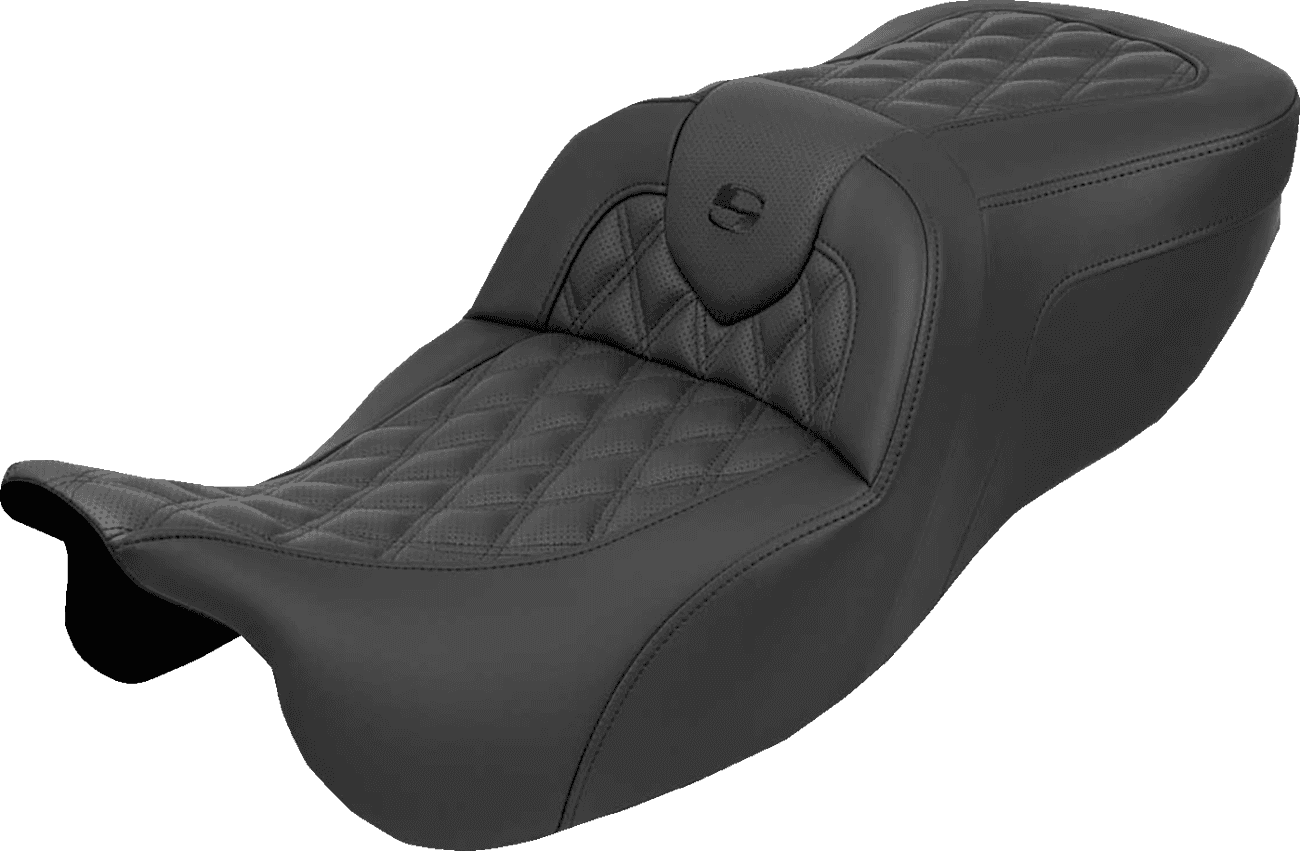 SADDLEMEN 0801-2138 Roadsofa™ Seat - without Backrest - Lattice Stitch - FLRT/FLTRT '15-'25
