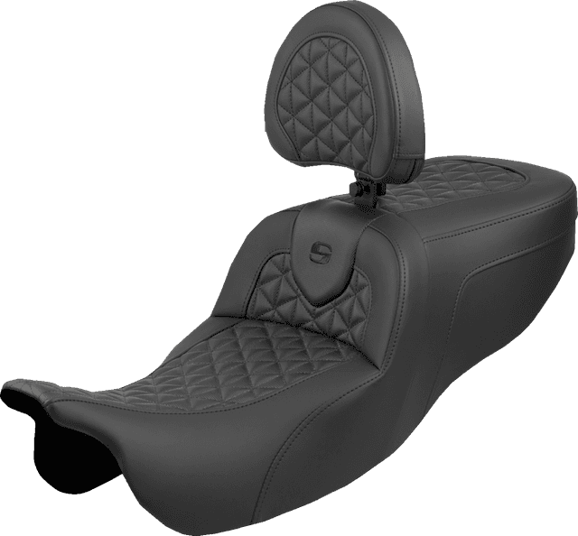 SADDLEMEN 0801-2147 Roadsofa™ Seat - with Backrest - Tri-Gripper - FLRT/FLTRT '15-'25
