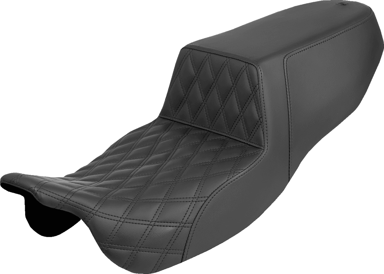 SADDLEMEN 0801-2155 Step-Up Seat - Front Lattice Stitch - FLRT/FLTRT '15-'25