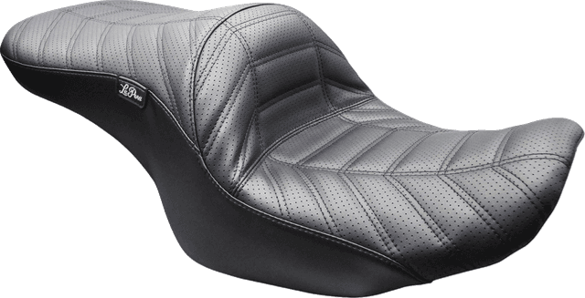 LE PERA 0801-2287 Maverick Up-Front Seat - Without Backrest - Black Indy Stitch - FLH/FLT '23-'26
