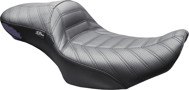 LE PERA 0801-2289 Maverick Daddy Long Legs Seat - Without Backrest - Black Indy Stitch - FLH/FLT '23-'26
