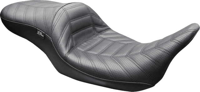 LE PERA 0801-2290 Maverick Seat - without Backrest - Indy Stitch - Black - FLT/FLH '08-'25