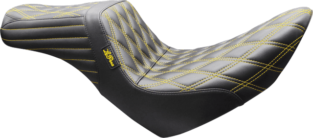 LE PERA 0801-2292 Tailwhip Seat - Double Diamond - Gold Stitch - FL/FX '18-'26