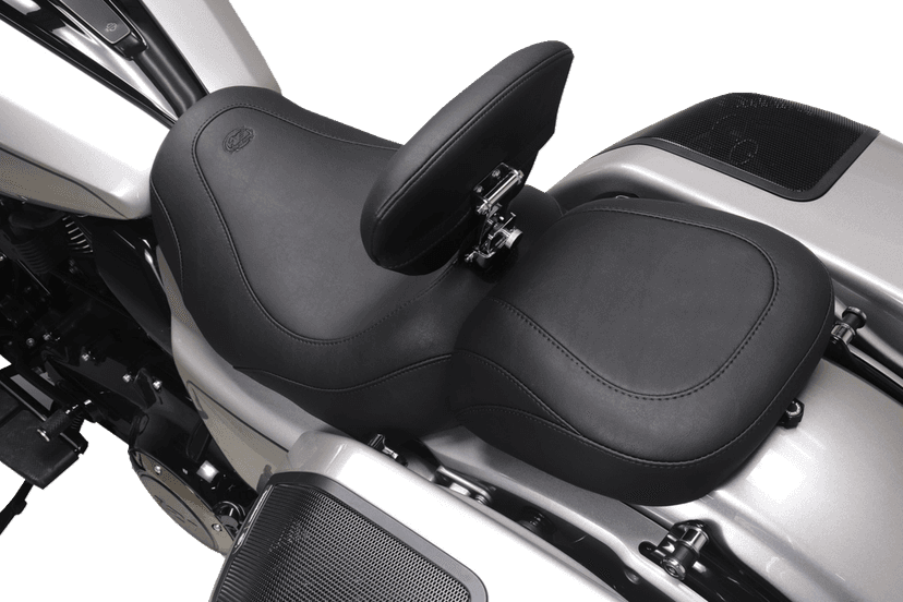 MUSTANG 0801-2302 Wide Tripper™ Solo Seat - Backrest Receiver - Black Stitch - FLT/FLH '23-'26 — image 4 of 4
