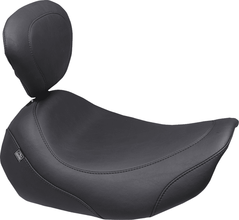 MUSTANG 0801-2302 Wide Tripper™ Solo Seat - Backrest Receiver - Black Stitch - FLT/FLH '23-'26 — image 1 of 4