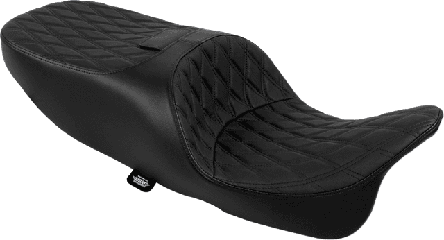 DRAG SPECIALTIES SEATS 0801-2334 Freedom Seat - Vinyl - Double Diamond Black Stitch - FLRT/FLTRT '15-'25 — image 1 of 2