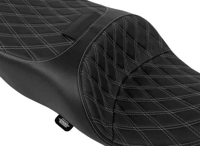 DRAG SPECIALTIES SEATS 0801-2335 Freedom Seat - Vinyl - Double Diamond Silver Stitch - FLRT/FLTRT '15-'25 — image 2 of 2