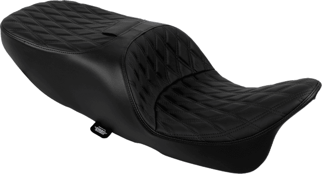 DRAG SPECIALTIES SEATS 0801-2337 Freedom Seat - Solar Leather - Double Diamond Black Stitch - FLRT/FLTRT '15-'25 — image 1 of 2