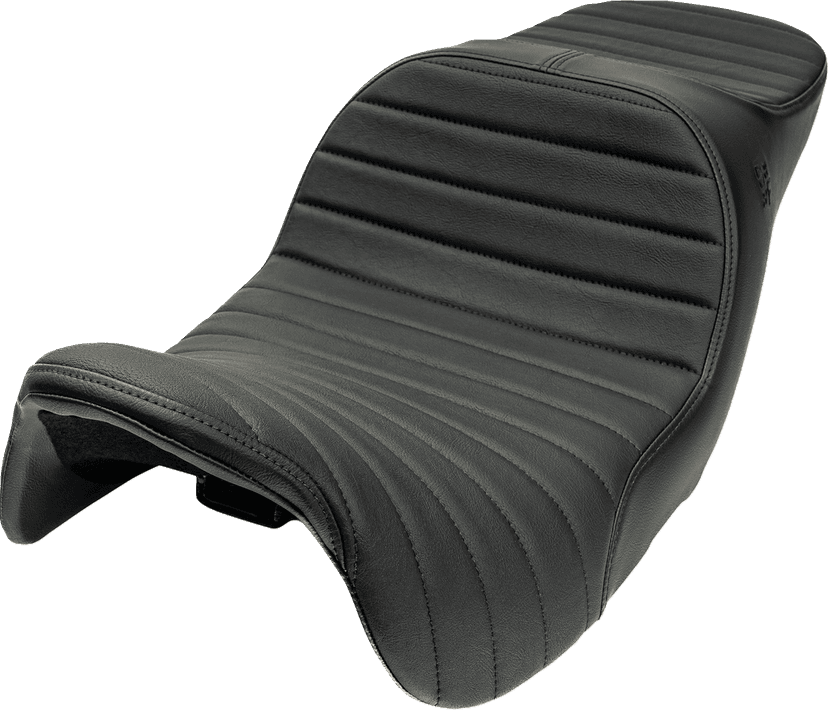 SLYFOX 08012374 Chariot Seat - Black Classic Stitch - Black Logo - FLH/FLT '09-'23.5 — image 1 of 3