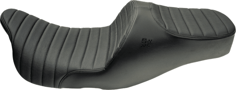 SLYFOX 08012374 Chariot Seat - Black Classic Stitch - Black Logo - FLH/FLT '09-'23.5 — image 2 of 3