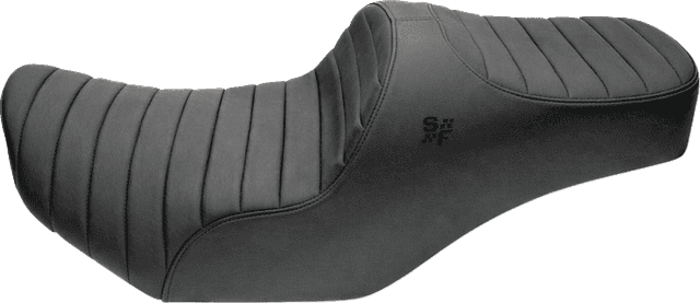 SLYFOX 08012378 Chariot Seat - Black Classic Stitch - Black Logo - FLH/FLT '23.5-'26 — image 2 of 3