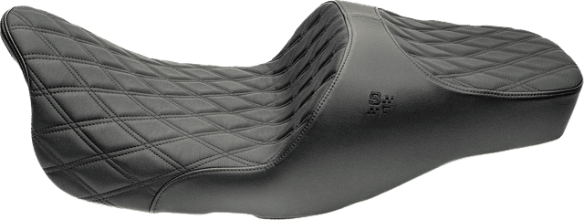 SLYFOX 08012380 Chariot Seat - Black Double Diamond Stitch - Black Logo - FLH/FLT '23.5-'26 — image 2 of 3