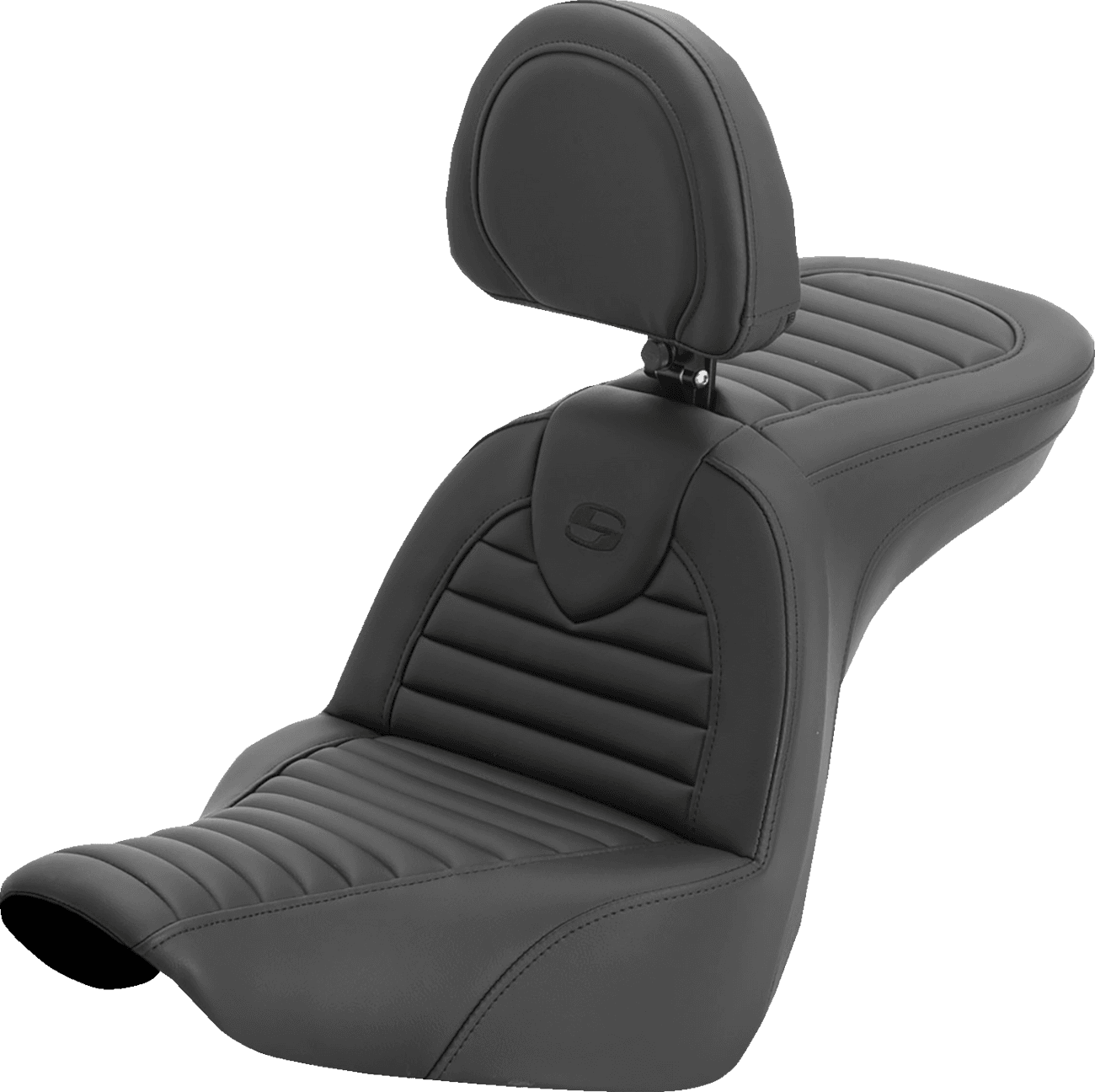 SADDLEMEN 08012427 Roadsofa™ Seat - with Backrest - Tuck-n-Rolll - FL/FX '18-'26