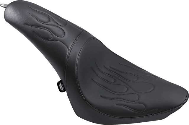 DRAG SPECIALTIES SEATS 0802-0468 Predator Seat - Flame Stitched - FL/FX '00-'17 — image 1 of 3