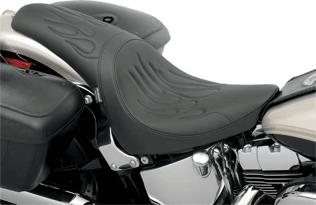 DRAG SPECIALTIES SEATS 0802-0468 Predator Seat - Flame Stitched - FL/FX '00-'17 — image 3 of 3