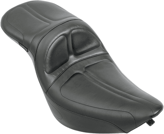 LE PERA 0802-0548 Maverick Daddy Long Legs Seat - Black - Stitched - Softail '00-'17