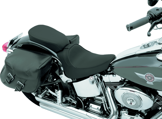 DRAG SPECIALTIES SEATS 0802-0636 Rear Solo Seat - Wide - Smooth - FXST/FLST '00-'06 — image 1 of 2