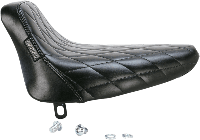 LE PERA 0802-0813 Bare Bones Solo Seat - Diamond Stitch - Black - Softail '84-'99 — image 2 of 2