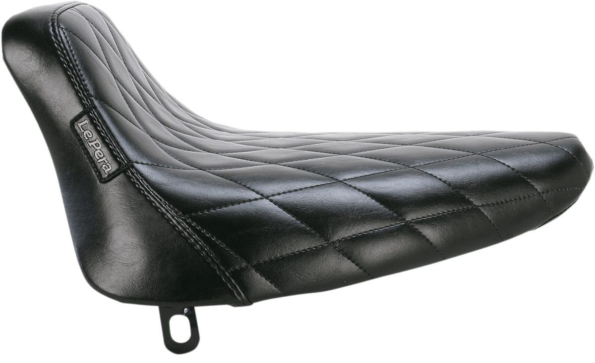 LE PERA 0802-0813 Bare Bones Solo Seat - Diamond Stitch - Black - Softail '84-'99