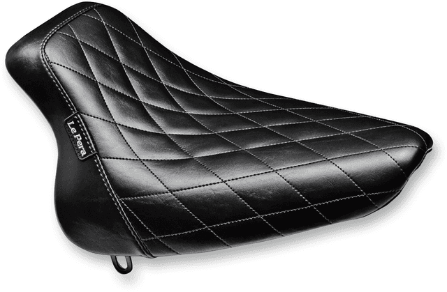 LE PERA 0802-0815 Bare Bones Solo Seat - Diamond Stitch - Black - Softail '00-'07