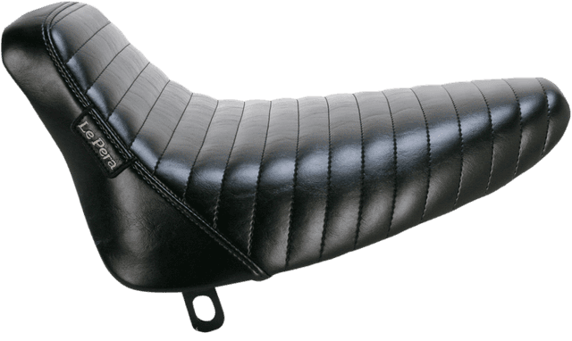 LE PERA 0802-0817 Bare Bones Solo Seat - Pleated - Black - Softail '84-'99 — image 1 of 2