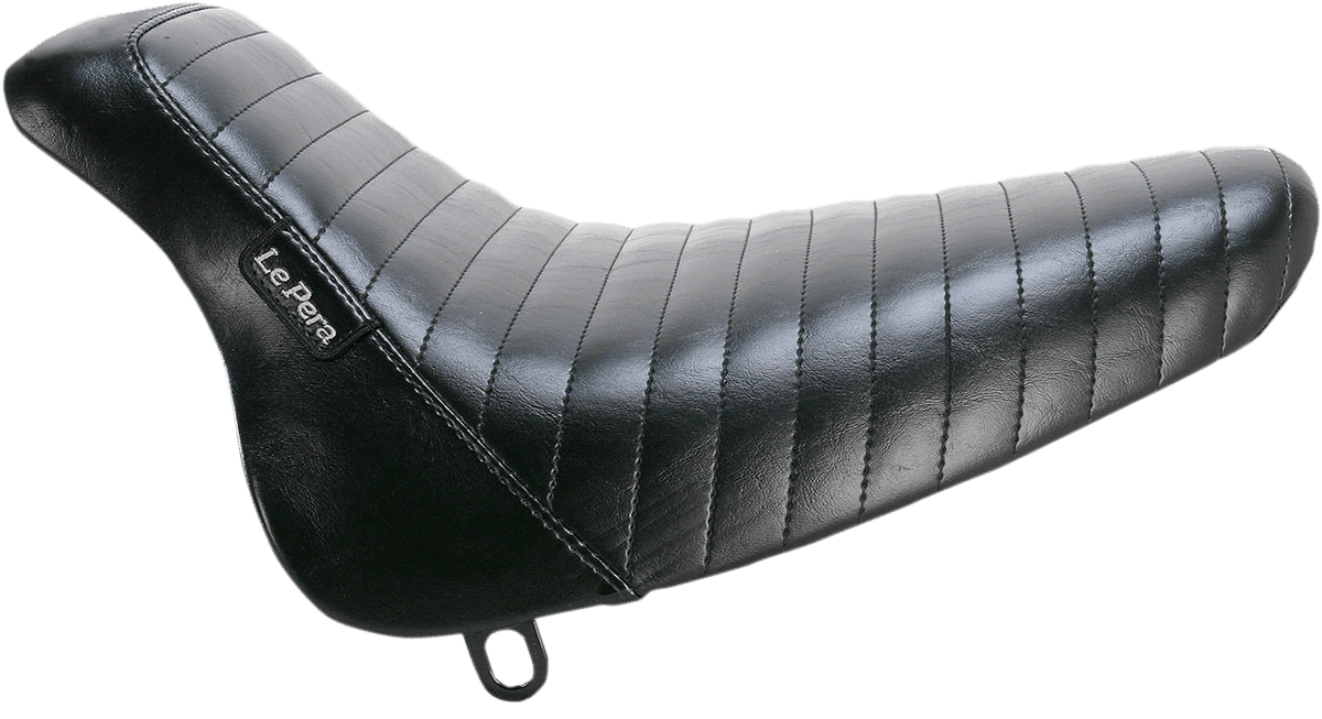 LE PERA 0802-0819 Bare Bones Solo Seat - Pleated - Black - Softail '00-'07