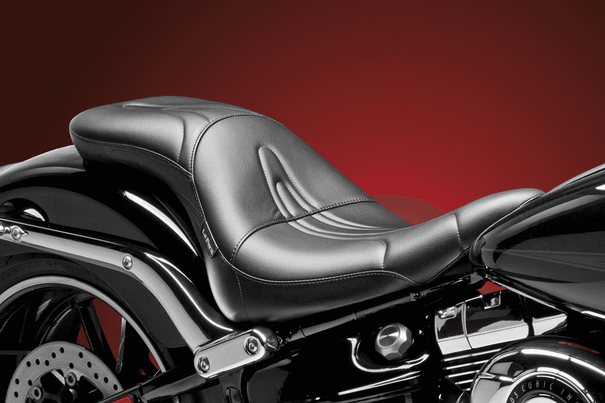 LE PERA 0802-0865 Sorrento 2-Up Seat - Stitched - Black - FXSB '13-'17
