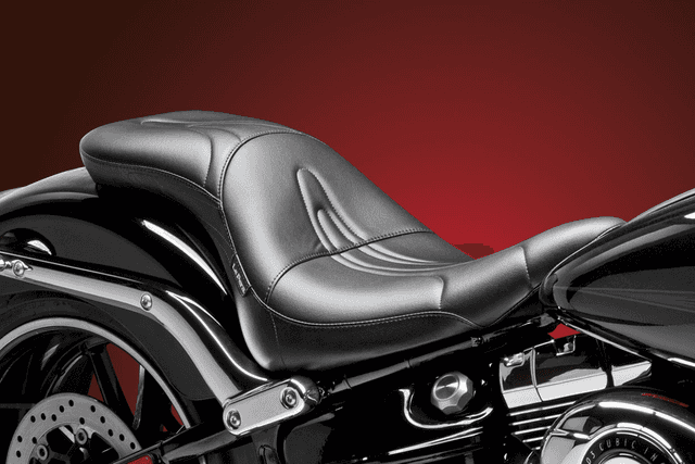 LE PERA 0802-0865 Sorrento 2-Up Seat - Stitched - Black - FXSB '13-'17